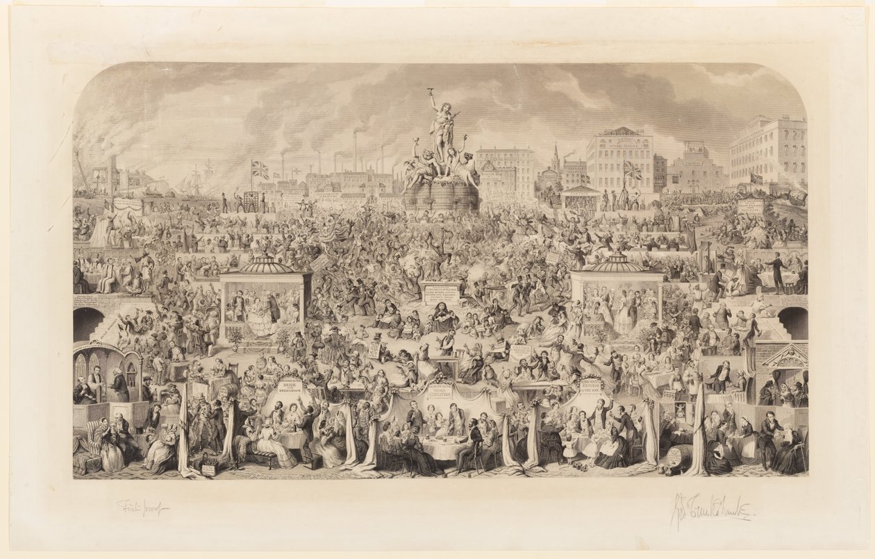 Bacchus imádata alkotó: George Cruikshank