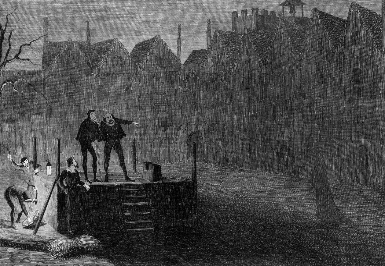 A kivégzés előtti éjszaka, 1554 1840 alkotó: George Cruikshank