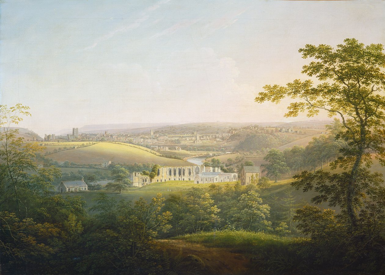 Easby Abbey, Richmond közelében alkotó: George Cuitt the Younger