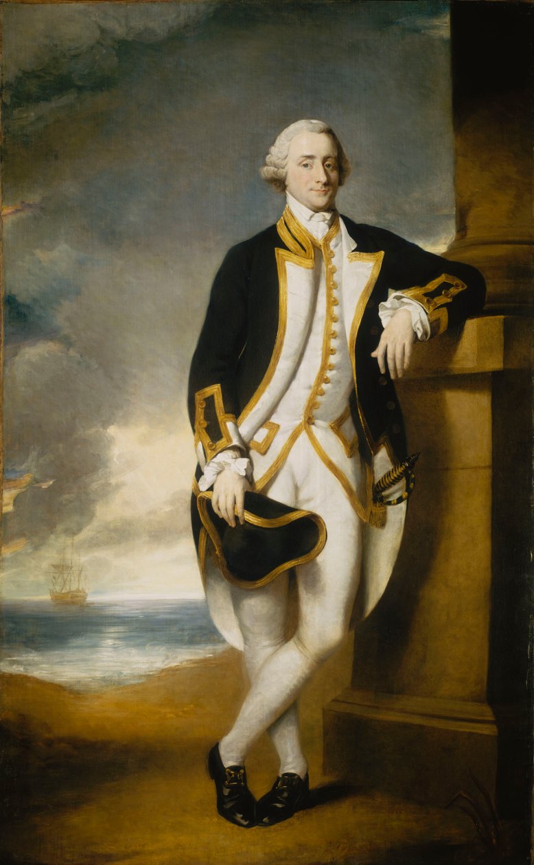 Hugh Palliser kapitány (1723-1796), 1775 körül (olaj, vászon) alkotó: George Dance