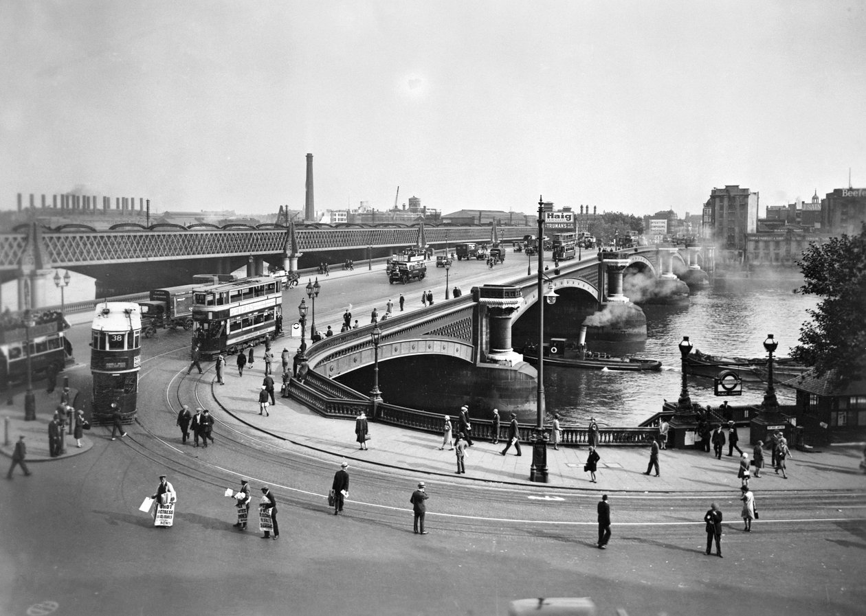 Blackfriars Bridge és Bankside erőmű, London alkotó: George Davison Reid