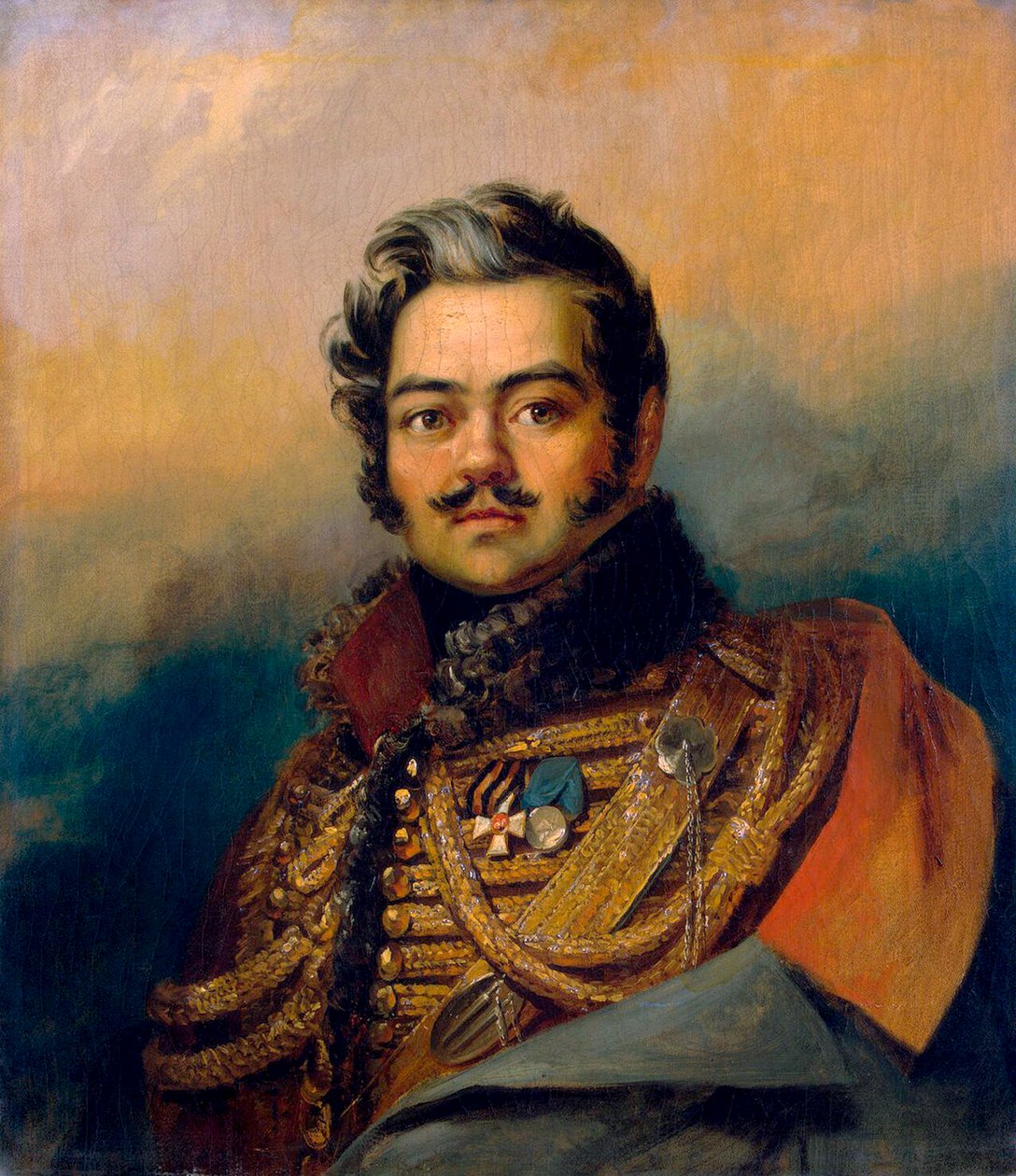 Denis Davydov orosz katona és költő, 1828. alkotó: George Dawe