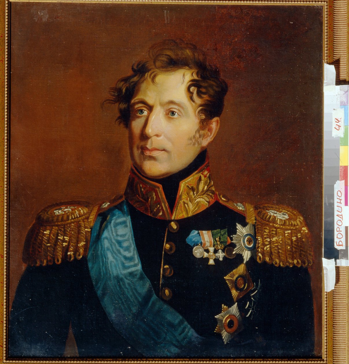 Mihail Miloradovics (Miloradovics) gróf tábornok portréja (1771-1825). George Dawe (1781-1829) festménye, olaj, vászon. angol művészet alkotó: George Dawe