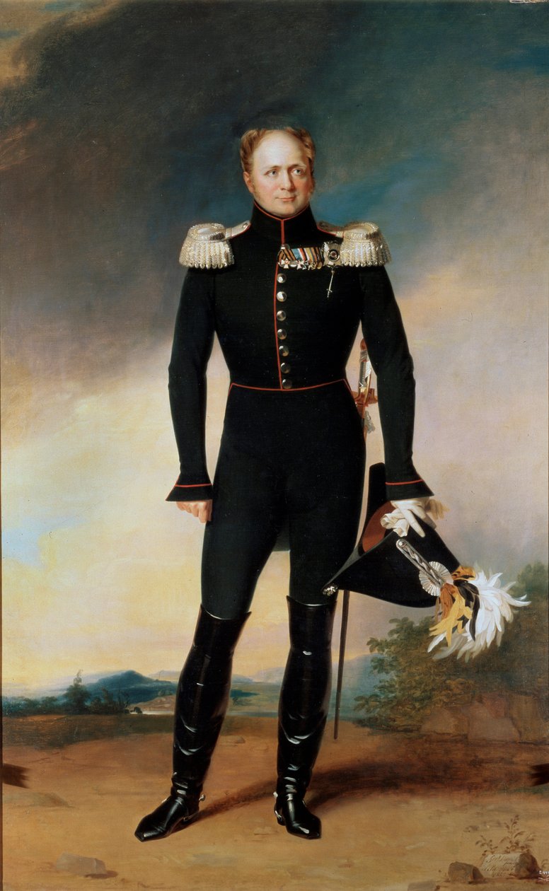 I. Sándor császár portréja, 1825 alkotó: George Dawe