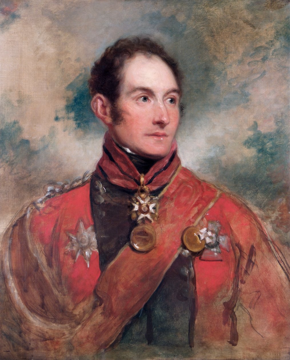 Sir Edward Barnes altábornagy, brit katona portréja, 1818 alkotó: George Dawe