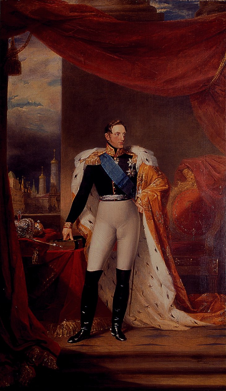 I. Miklós orosz cár portréja alkotó: George Dawe