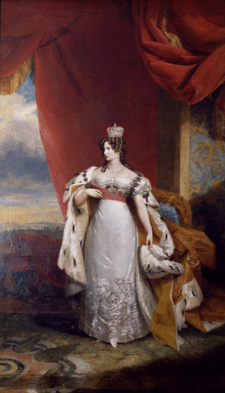 Alexandra Fedorovna orosz cárnő portréja alkotó: George Dawe