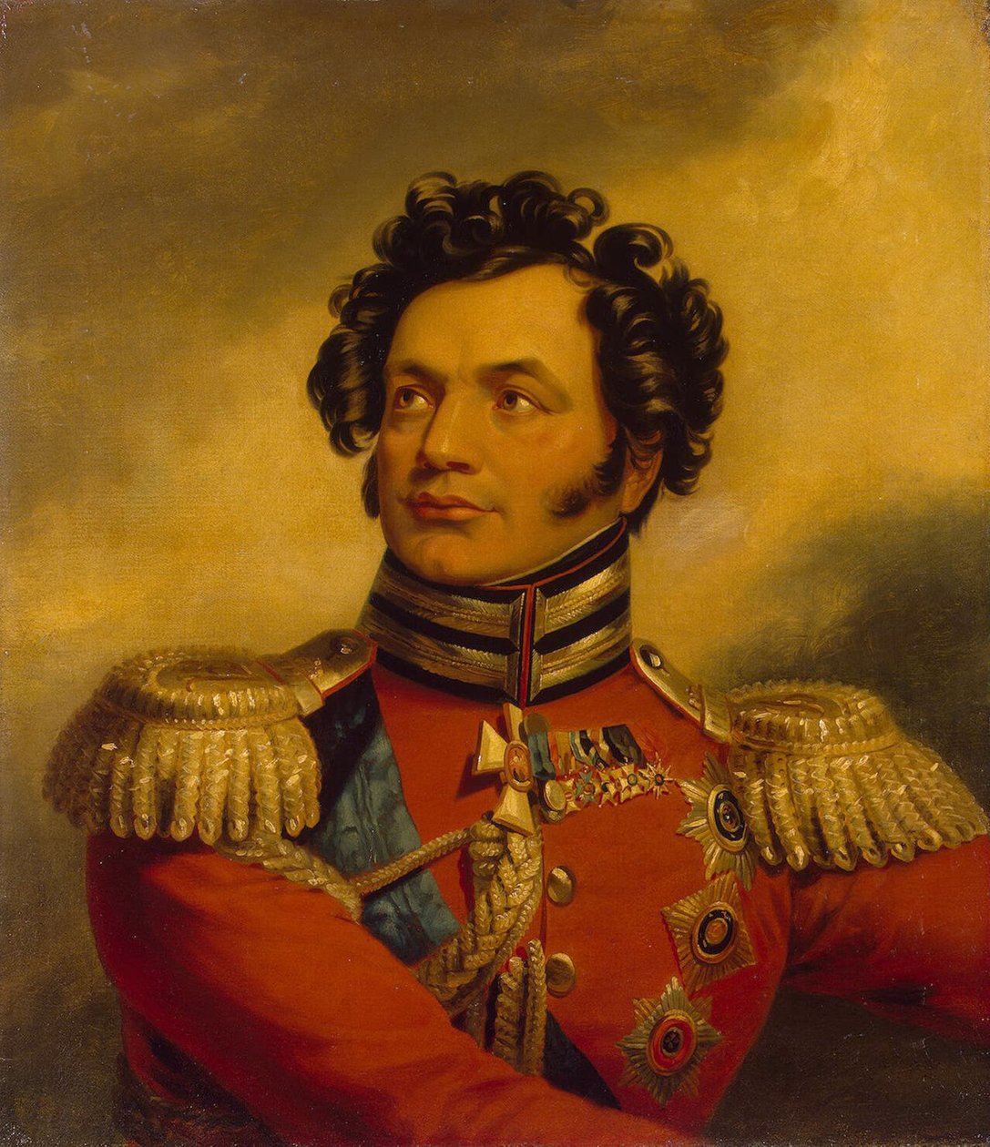 Fjodor Petrovics Uvarov tábornok portréja 1773-1824, 1825 előtt alkotó: George Dawe