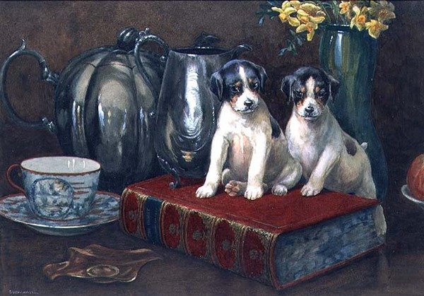 Tea kettőnek (akvarell és gouache) alkotó: George Derville Rowlandson