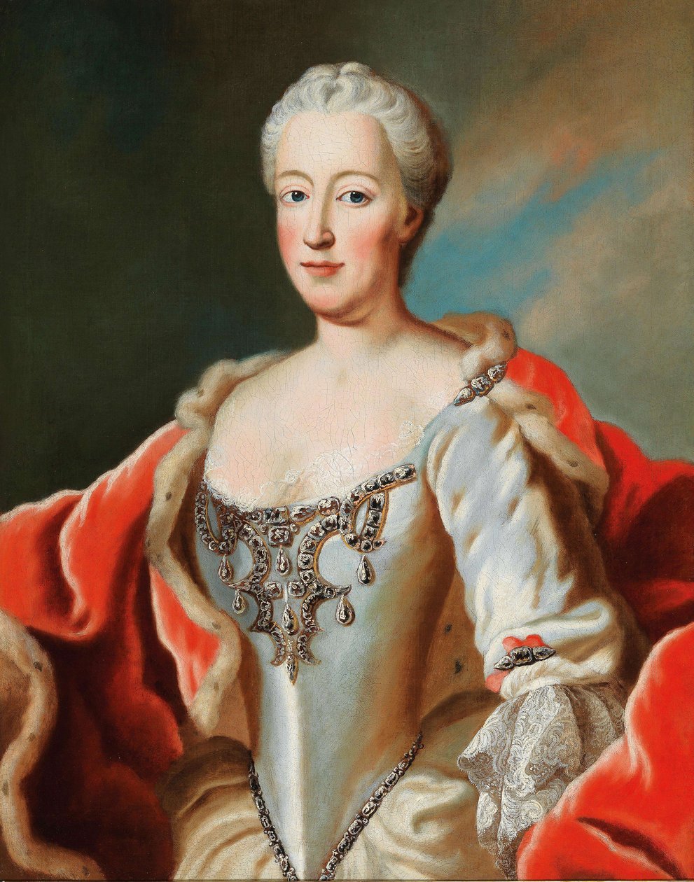 Maria Anna Josepha bajor hercegnő 1734-1776, Baden-Baden őrgrófnéja. alkotó: George Desmarées