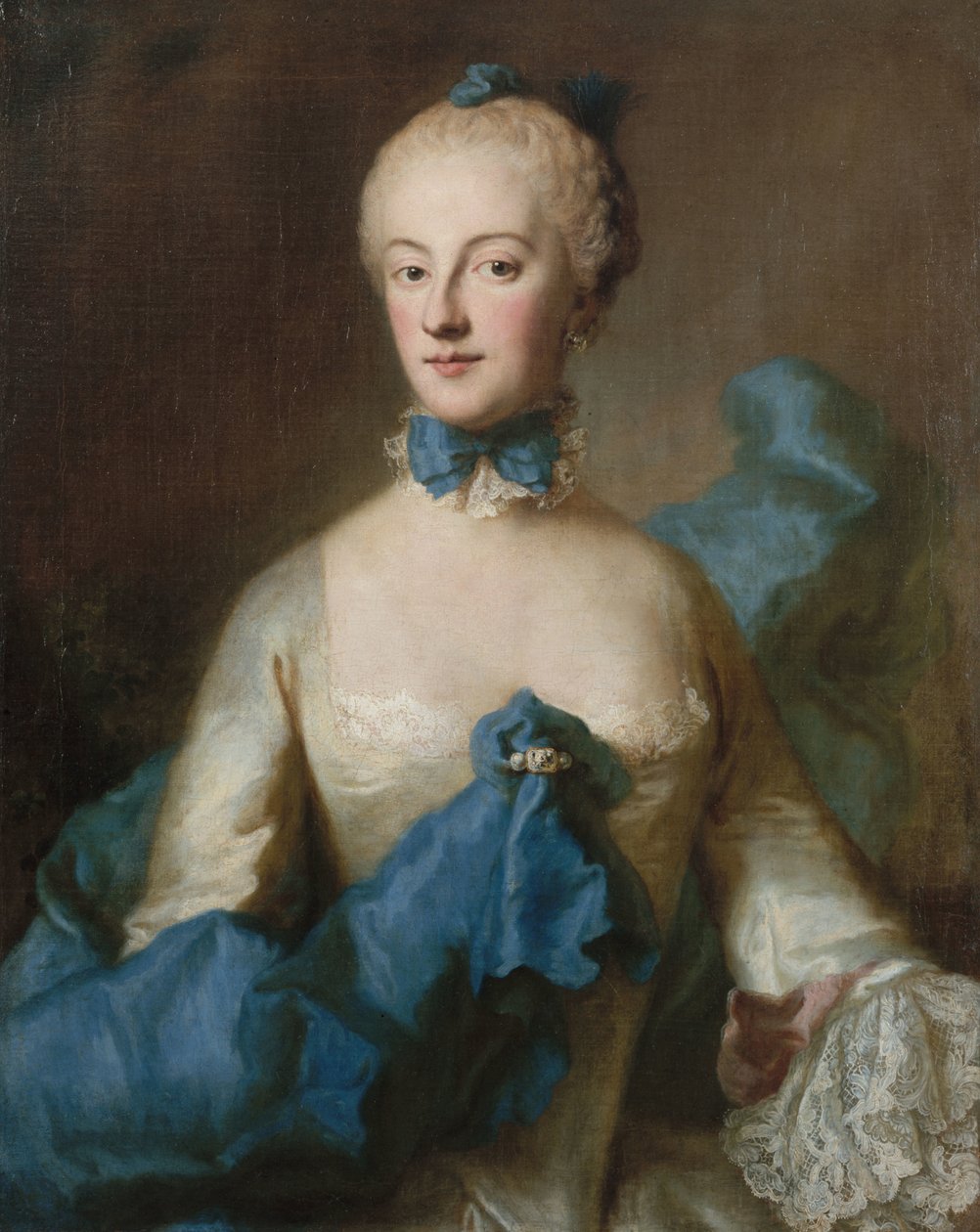Maria Anna Josepha bajor hercegnő 1734-1776, baden-badeni őrgróf, 1750 körül. alkotó: George Desmarées
