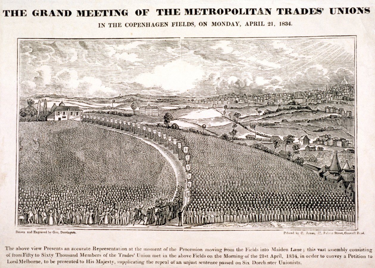 Copenhagen Fields, Islington, London, 1834 alkotó: George Dorrington