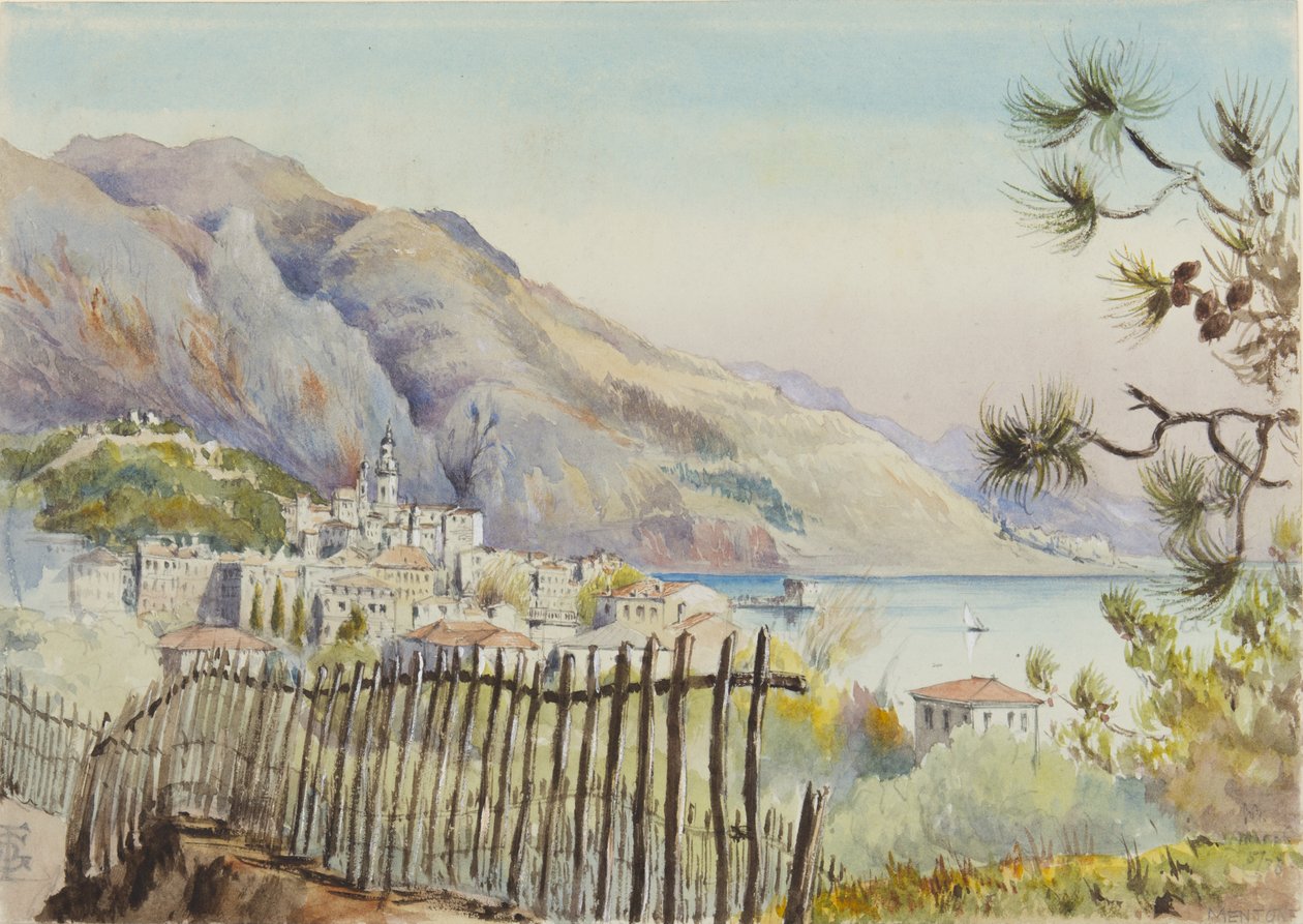 Mentone, Kelet felé nézve, 1878. március 5 alkotó: George Douglas Tinling