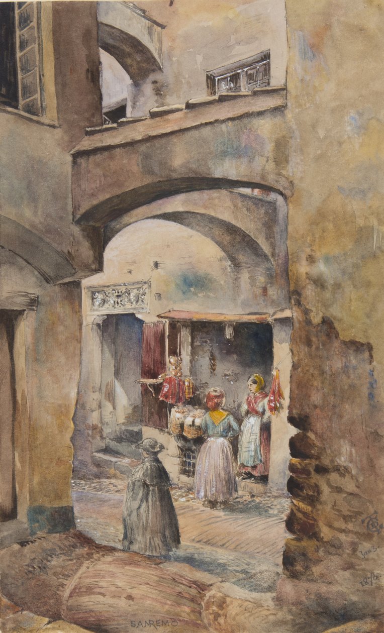 San Remo, 1878. január 3. (wc papíron) alkotó: George Douglas Tinling