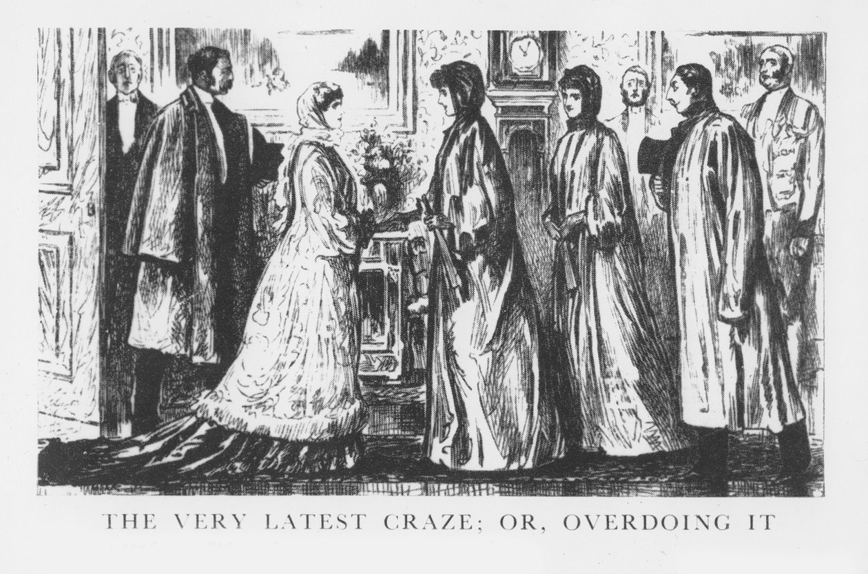 The Very Latest Craze; vagy: Túlzásba vitte, 1883 alkotó: George du Maurier