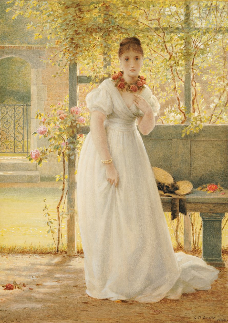A befalazott kertben, 1869 alkotó: George Dunlop Leslie