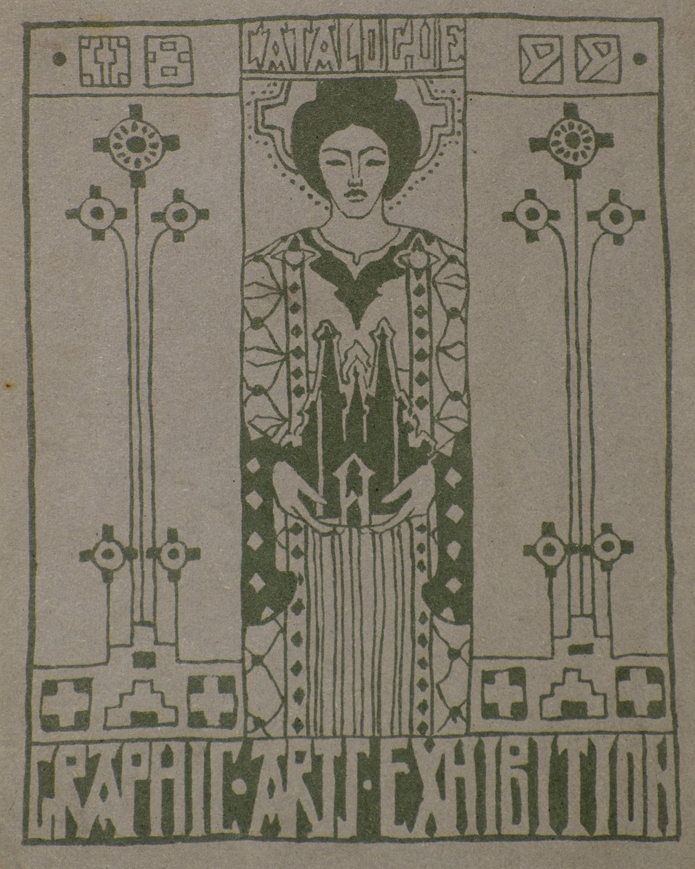 Próbanyomat a Dundee Graphic Arts Association katalógusborítójához alkotó: George Dutch Davidson