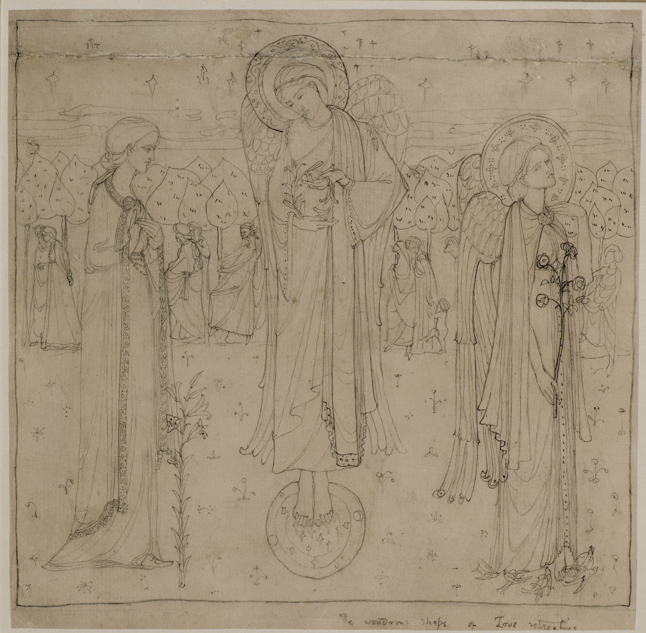 A visszahúzódó szerelem csodálatos alakja, 1898-1901 (ceruza) alkotó: George Dutch Davidson