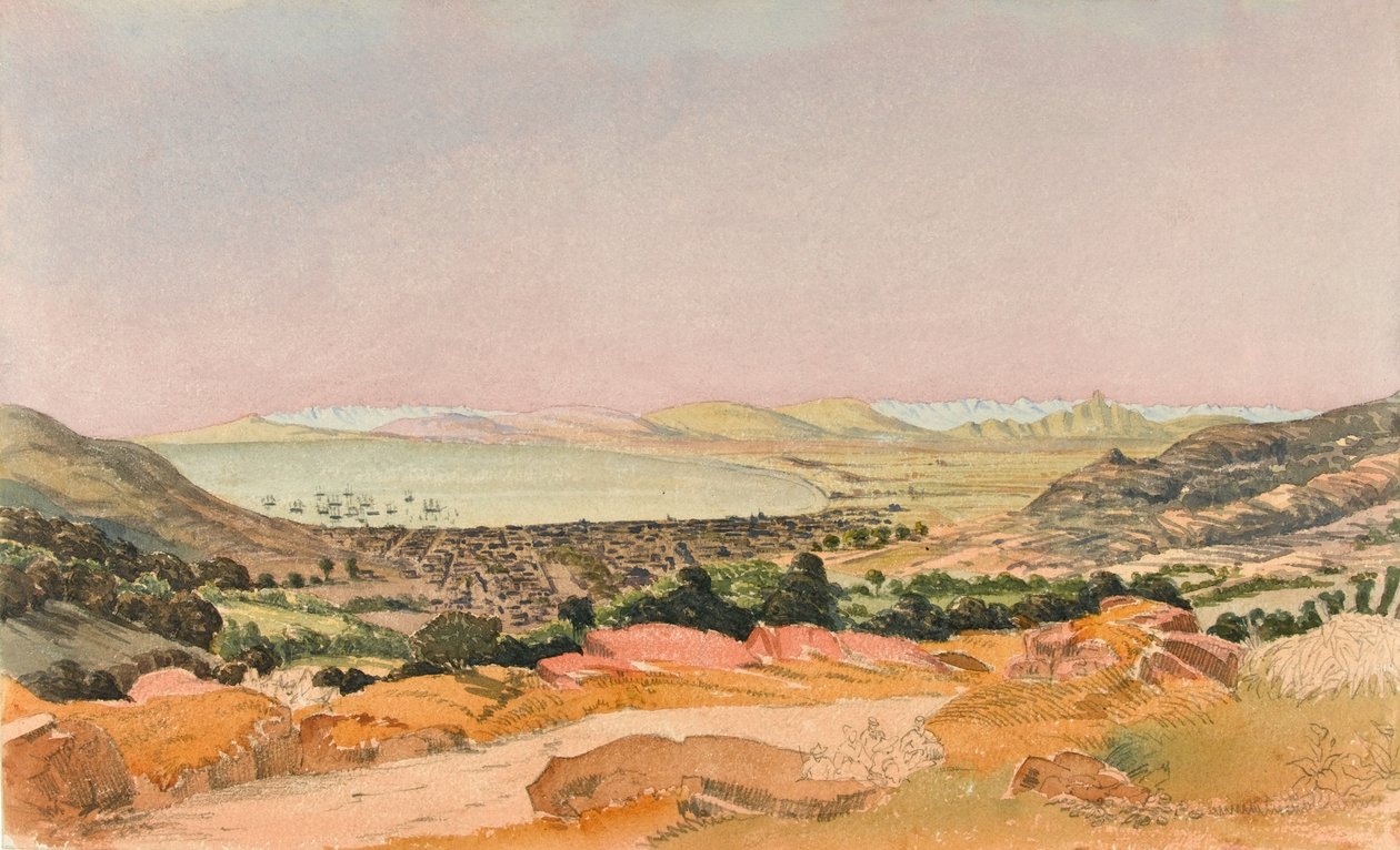 Fokváros, 1862 körül (akvarell) alkotó: George E.L.S. Sanford