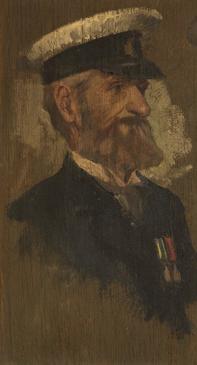 E. Gillard portréja, R. Bgde., c. 1920 (olaj a panelen) alkotó: George Edmund Butler