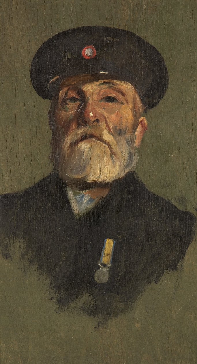 J. Lasbury portréja, R.M.L.I., 1920 körül (olaj, tábla) alkotó: George Edmund Butler