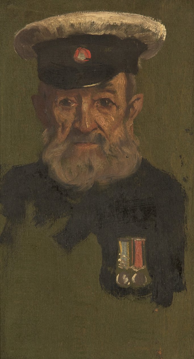 J. Smith portréja, 4. és R.A., kb. 1920 (olaj a panelen) alkotó: George Edmund Butler