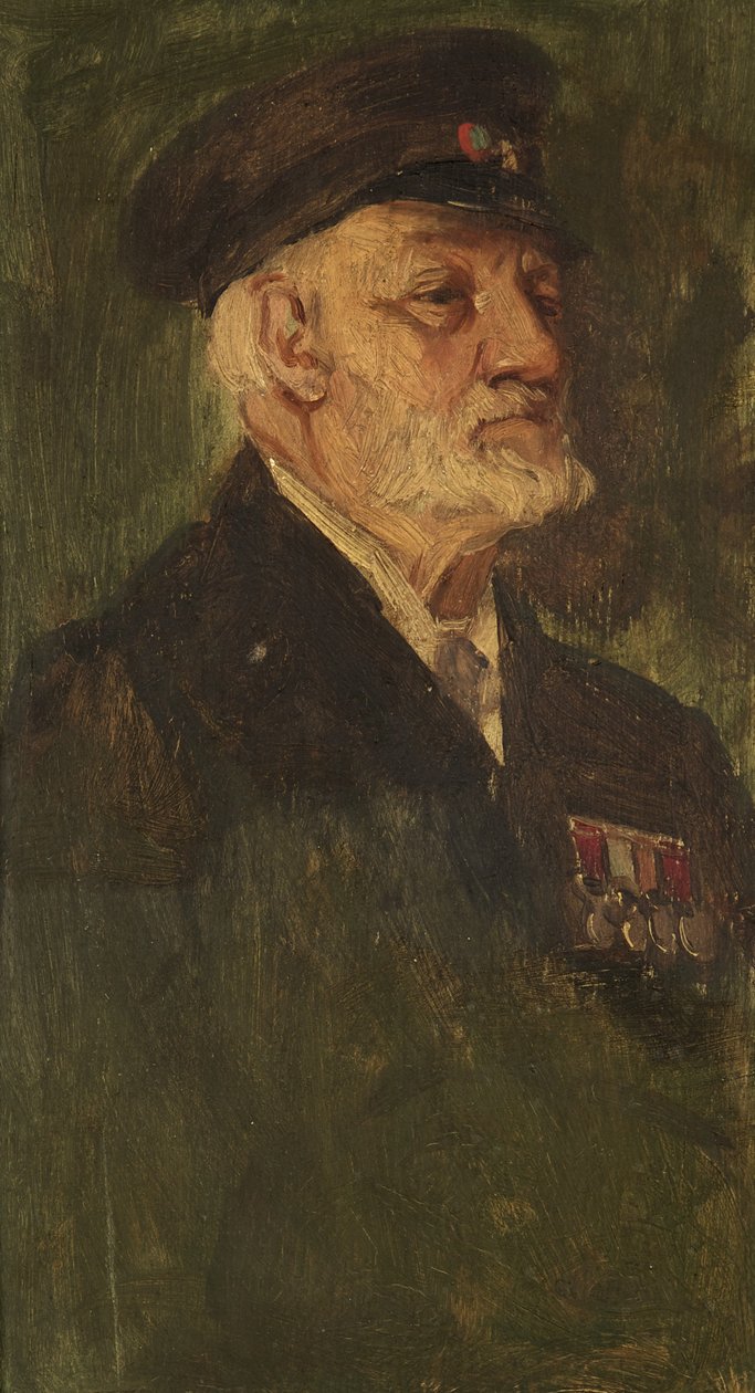 R. H. Collins portréja, 28., c. 1920 (olaj a panelen) alkotó: George Edmund Butler