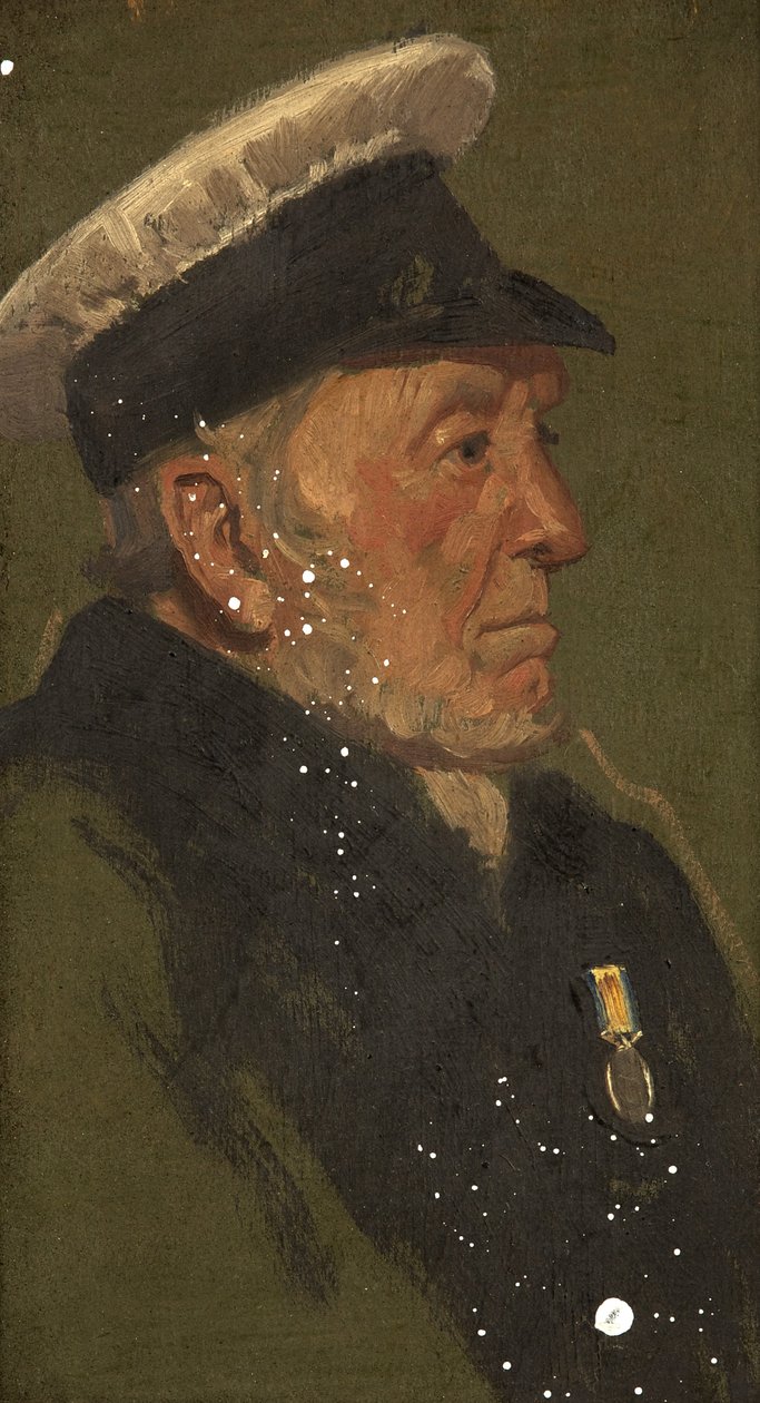 W. Lavington portréja, R. N., c. 1920 (olaj a panelen) alkotó: George Edmund Butler