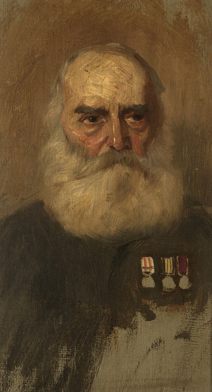W. Puttick portréja, R. Bgde, c. 1920 (olaj a panelen) alkotó: George Edmund Butler