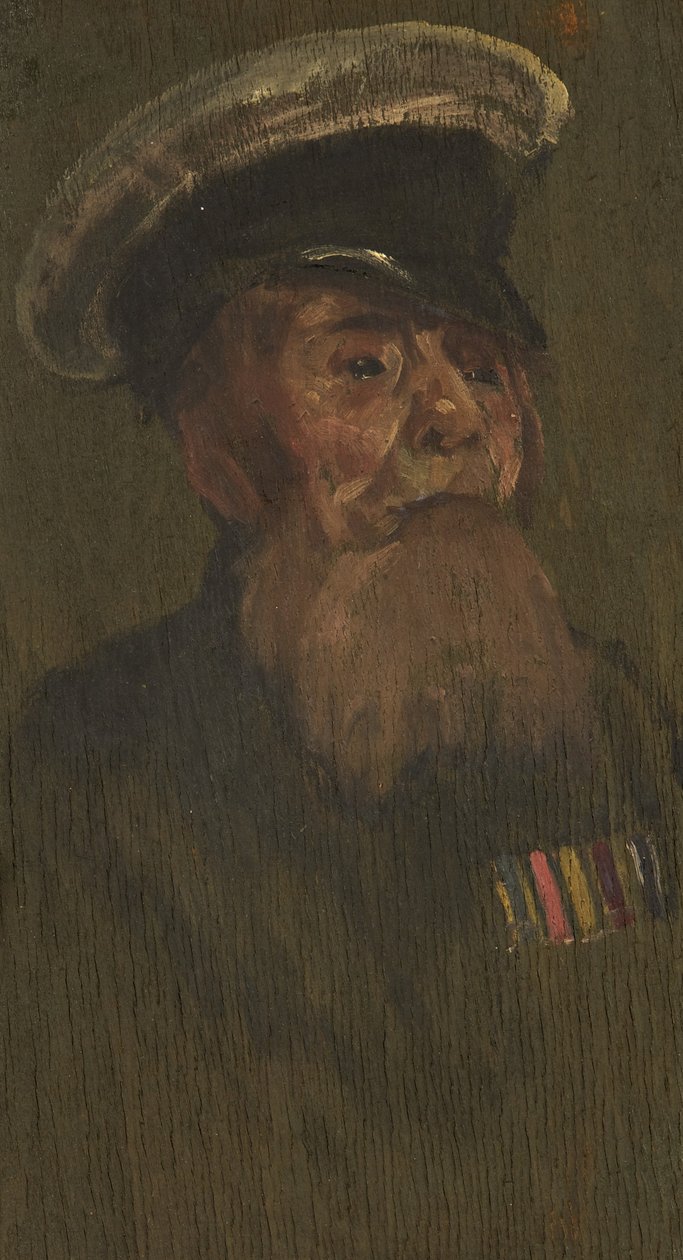 W. Short portréja, R.M.L.I., c. 1920 (olaj a panelen) alkotó: George Edmund Butler