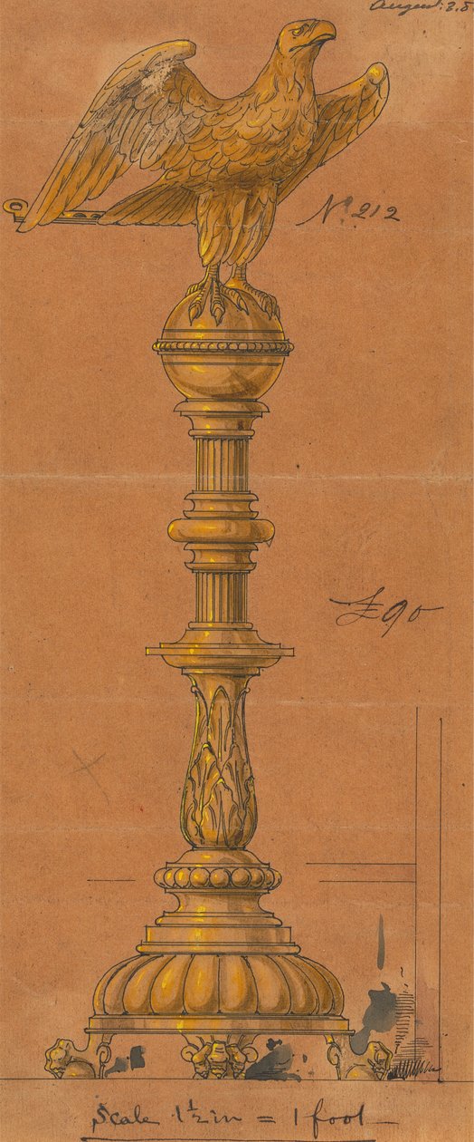 Jones és Willis, fém- és famunkások, valamint birminghami és londoni templombútor-gyártók számára készült tervek alkotó: George Edmund Street