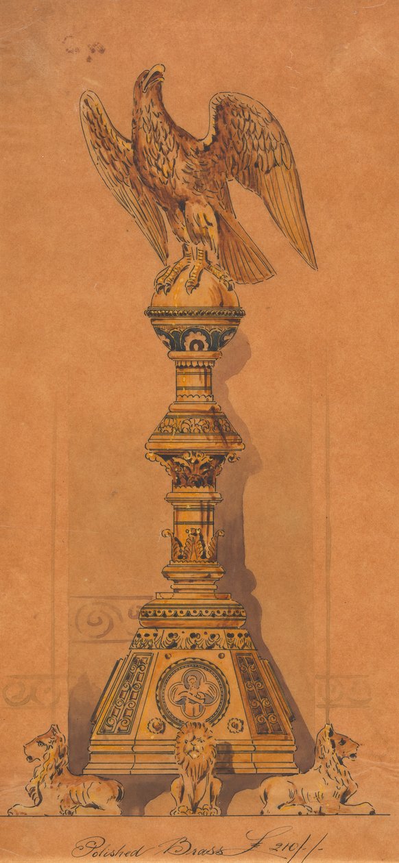 Jones és Willis, fém- és famunkások, valamint birminghami és londoni templombútor-gyártók számára készült tervek alkotó: George Edmund Street