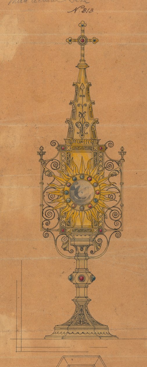 Jones és Willis, fém- és famunkások, valamint birminghami és londoni templombútor-gyártók számára készült tervek alkotó: George Edmund Street