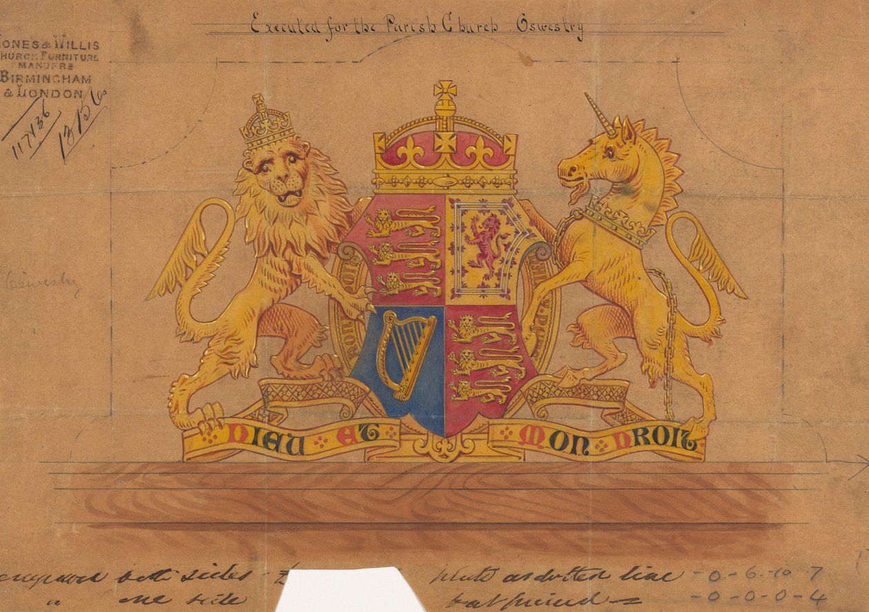 Jones és Willis, fém- és famunkások, valamint birminghami és londoni templombútor-gyártók számára készült tervek alkotó: George Edmund Street