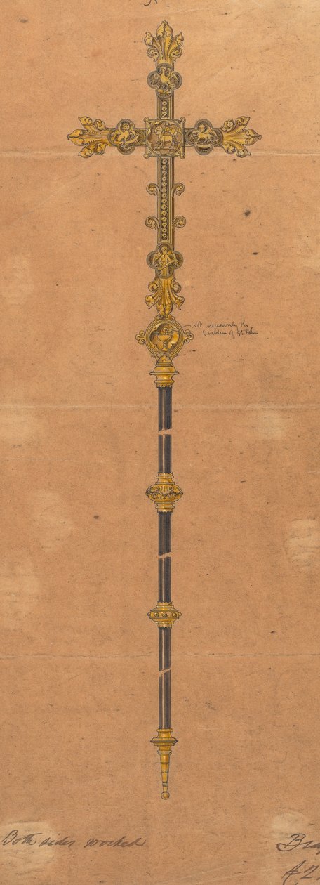 Jones és Willis, fém- és famunkások, valamint birminghami és londoni templombútor-gyártók számára készült tervek alkotó: George Edmund Street
