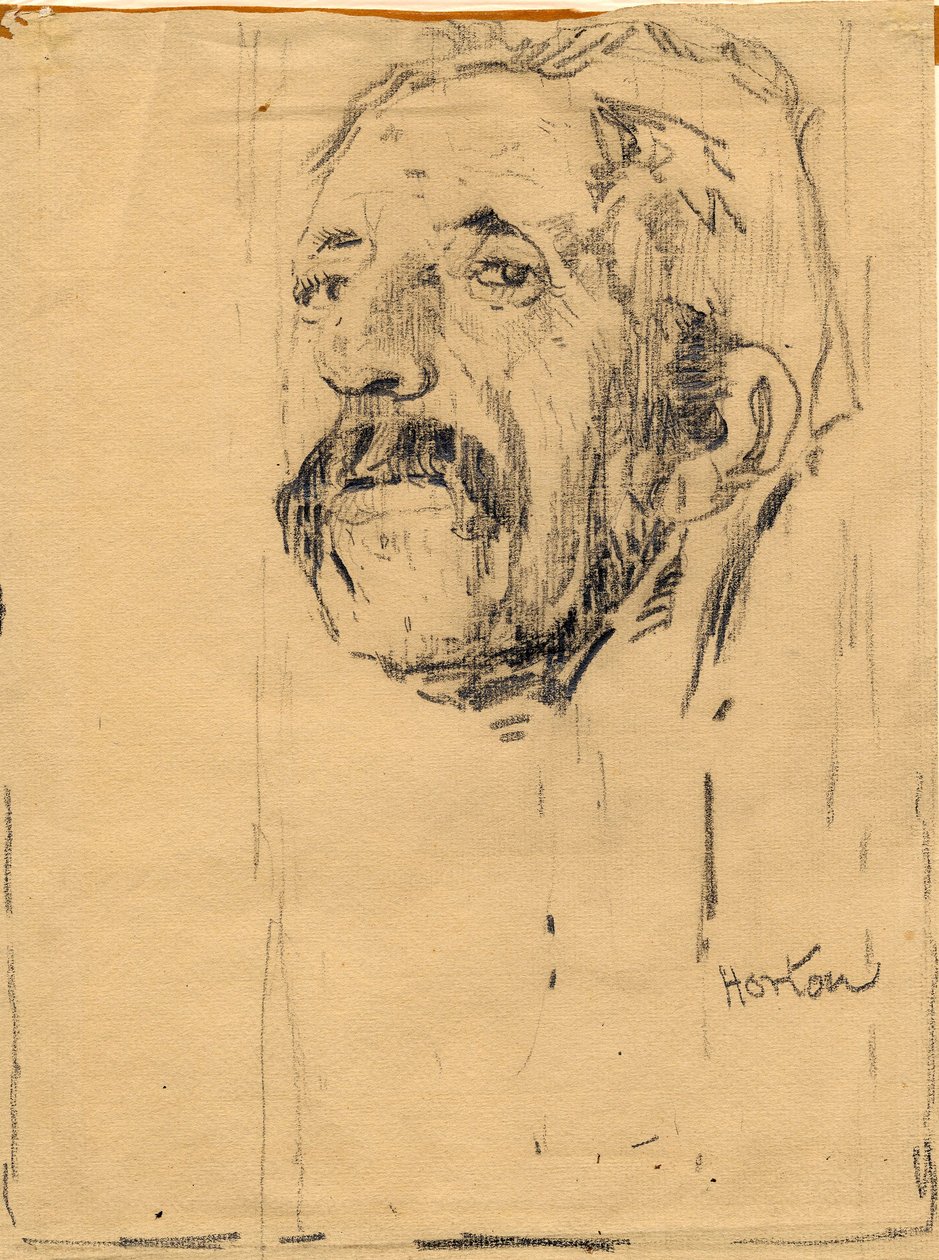 Barrett, a kertész (ceruza papíron) alkotó: George Edward Horton