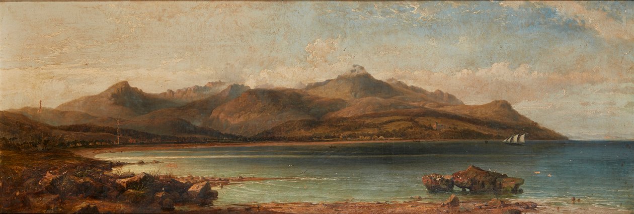 Brodick Bay, Arran-sziget (olaj, vászon) alkotó: George Edwards Hering