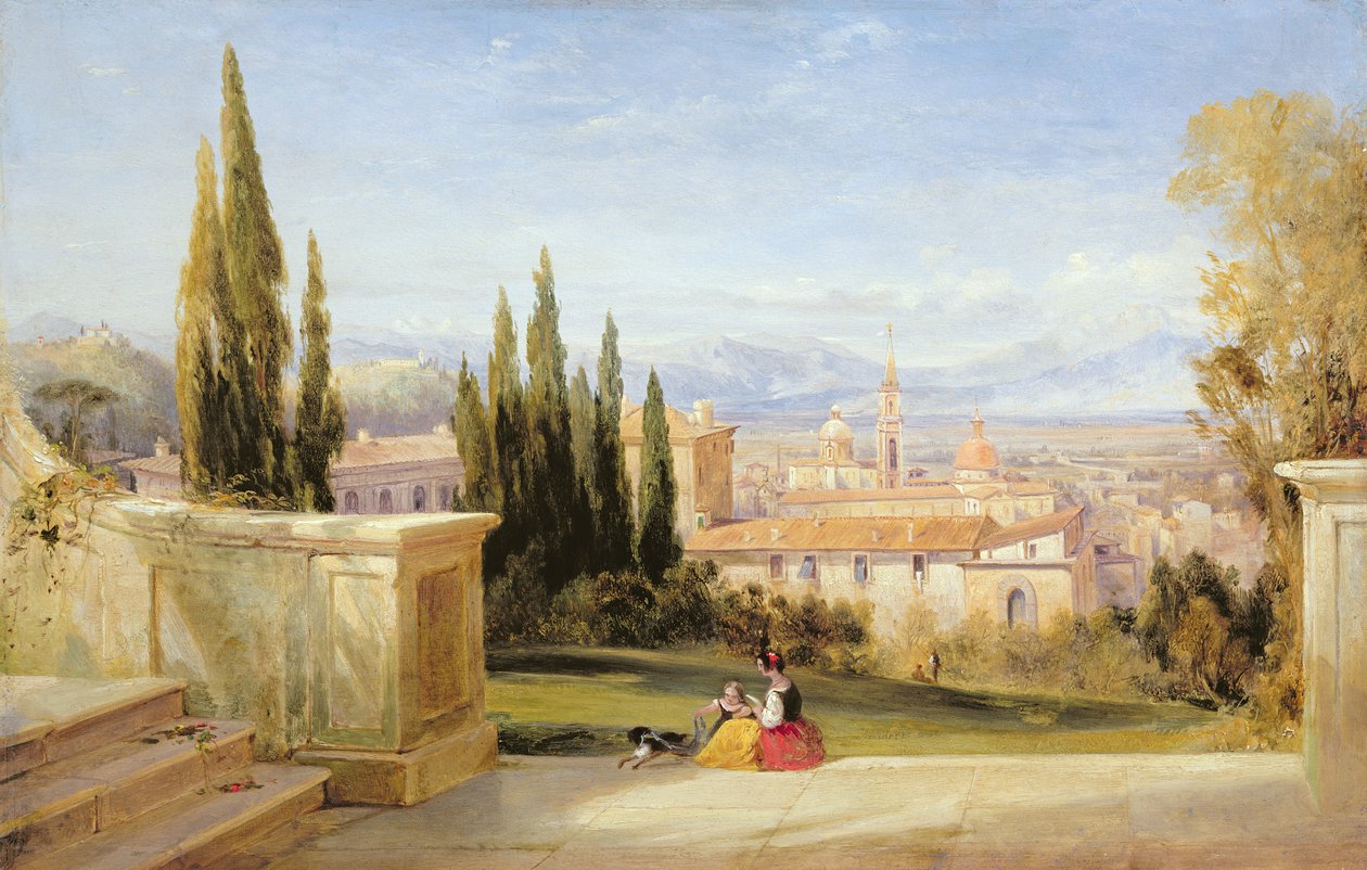 Olasz táj alkotó: George Edwards Hering