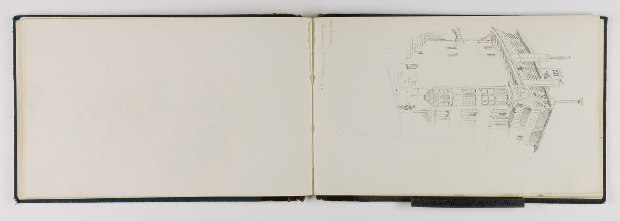 (Vázlatfüzet) Régi ház, Lausanne alkotó: George Elbert Burr