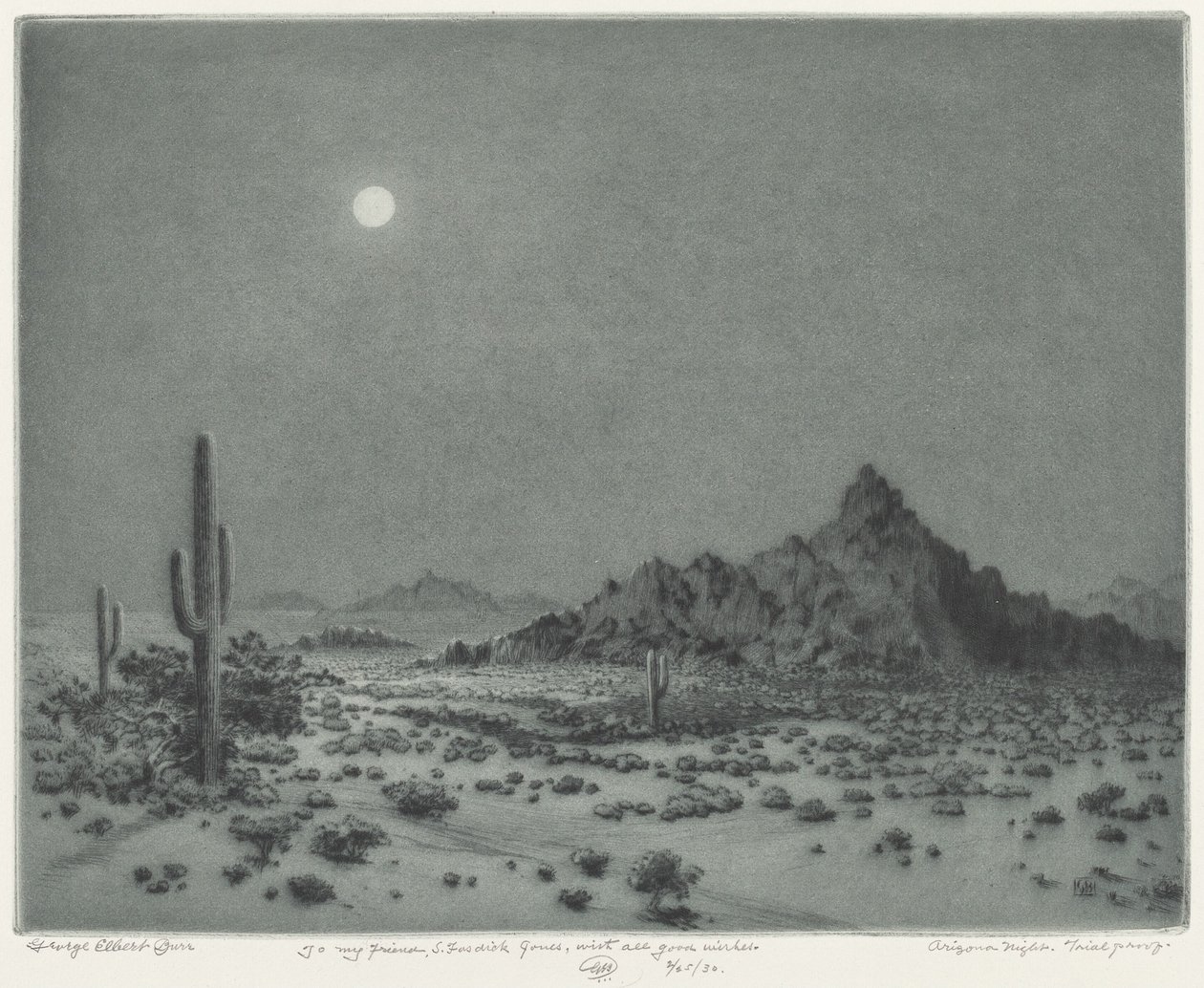 Arizona éjszaka alkotó: George Elbert Burr