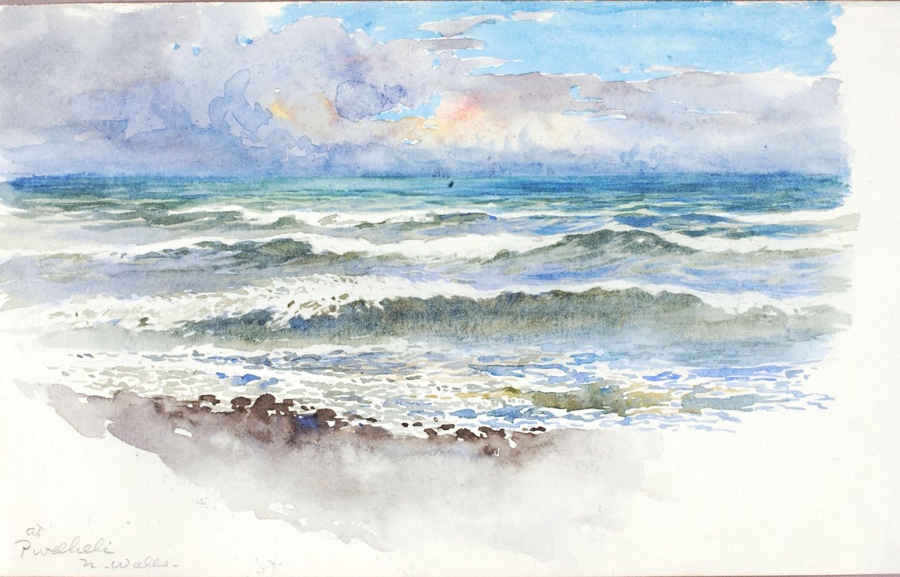 Pwllheliben, N. Walesben, kb. 1899. alkotó: George Elbert Burr