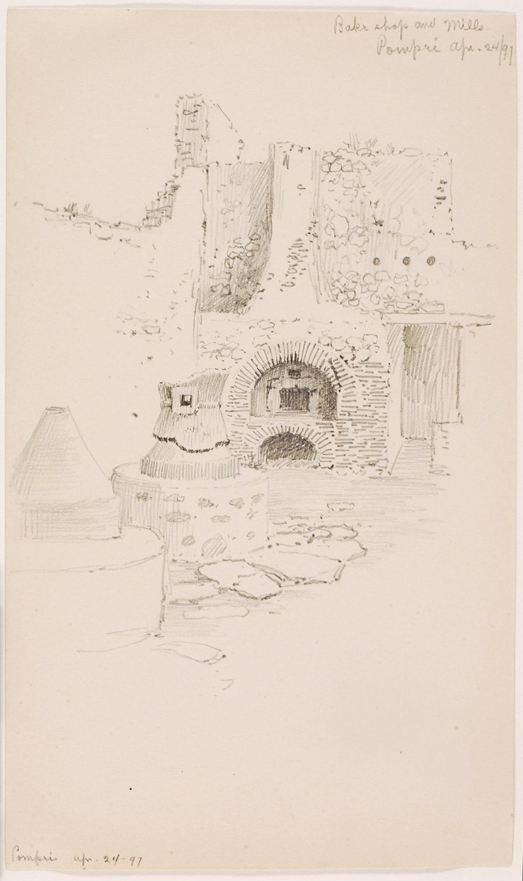 Sütödék és malmok, Pompei alkotó: George Elbert Burr