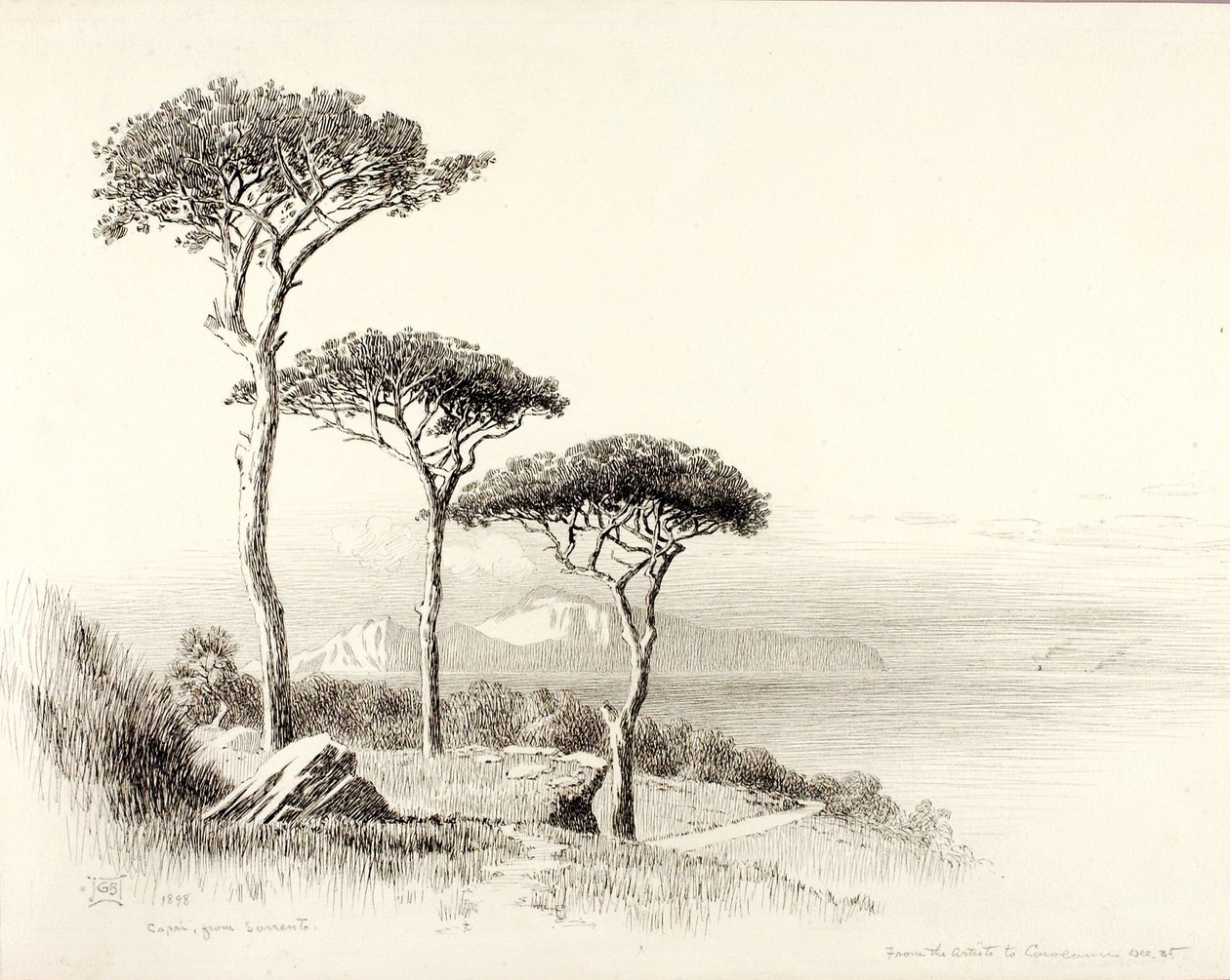 Capri Sorrentóból alkotó: George Elbert Burr