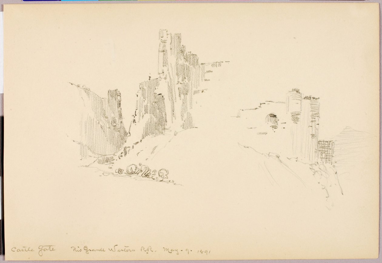 Castle Gate, Rio Grande Western Railroad alkotó: George Elbert Burr