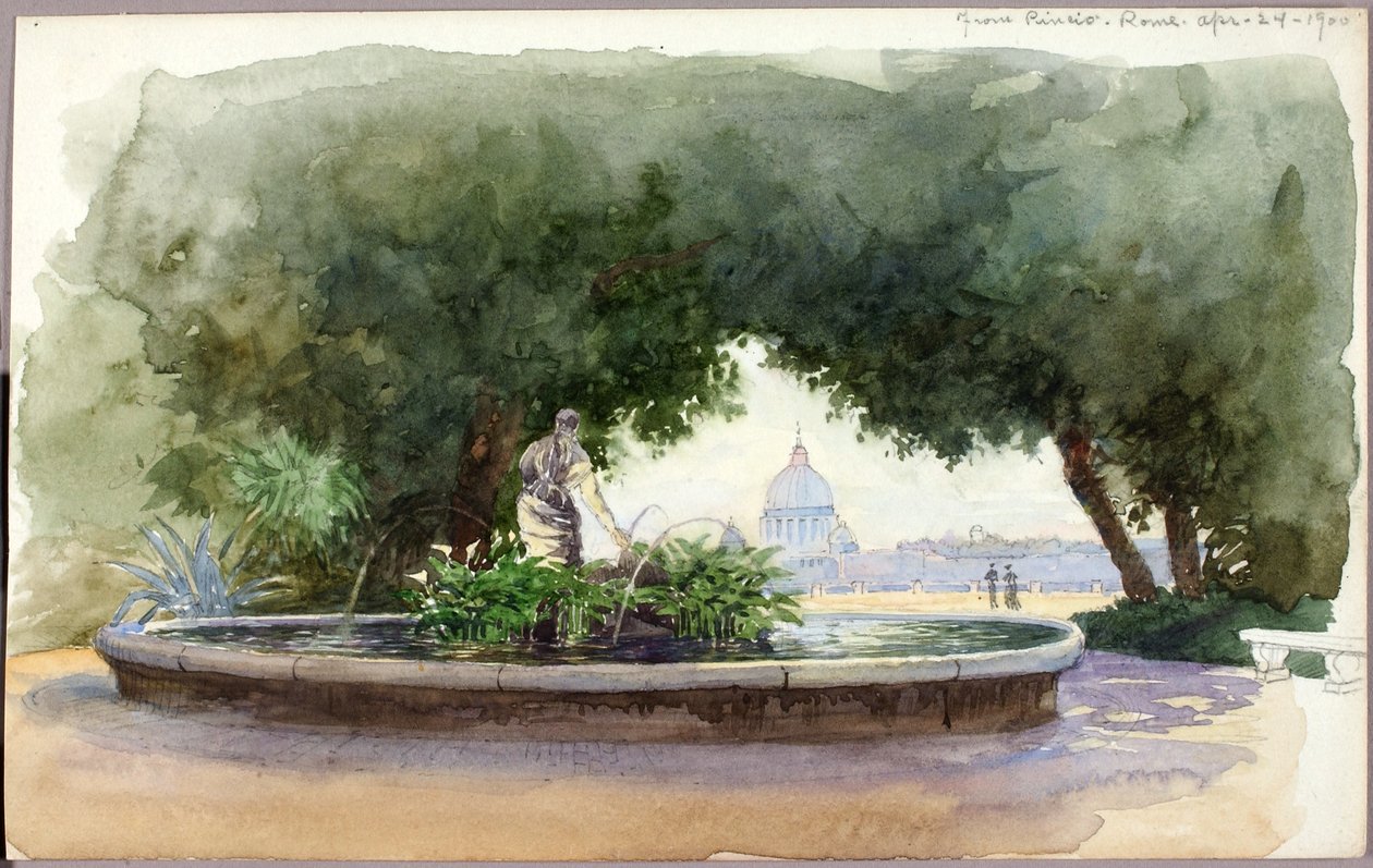 Pincio, Róma alkotó: George Elbert Burr