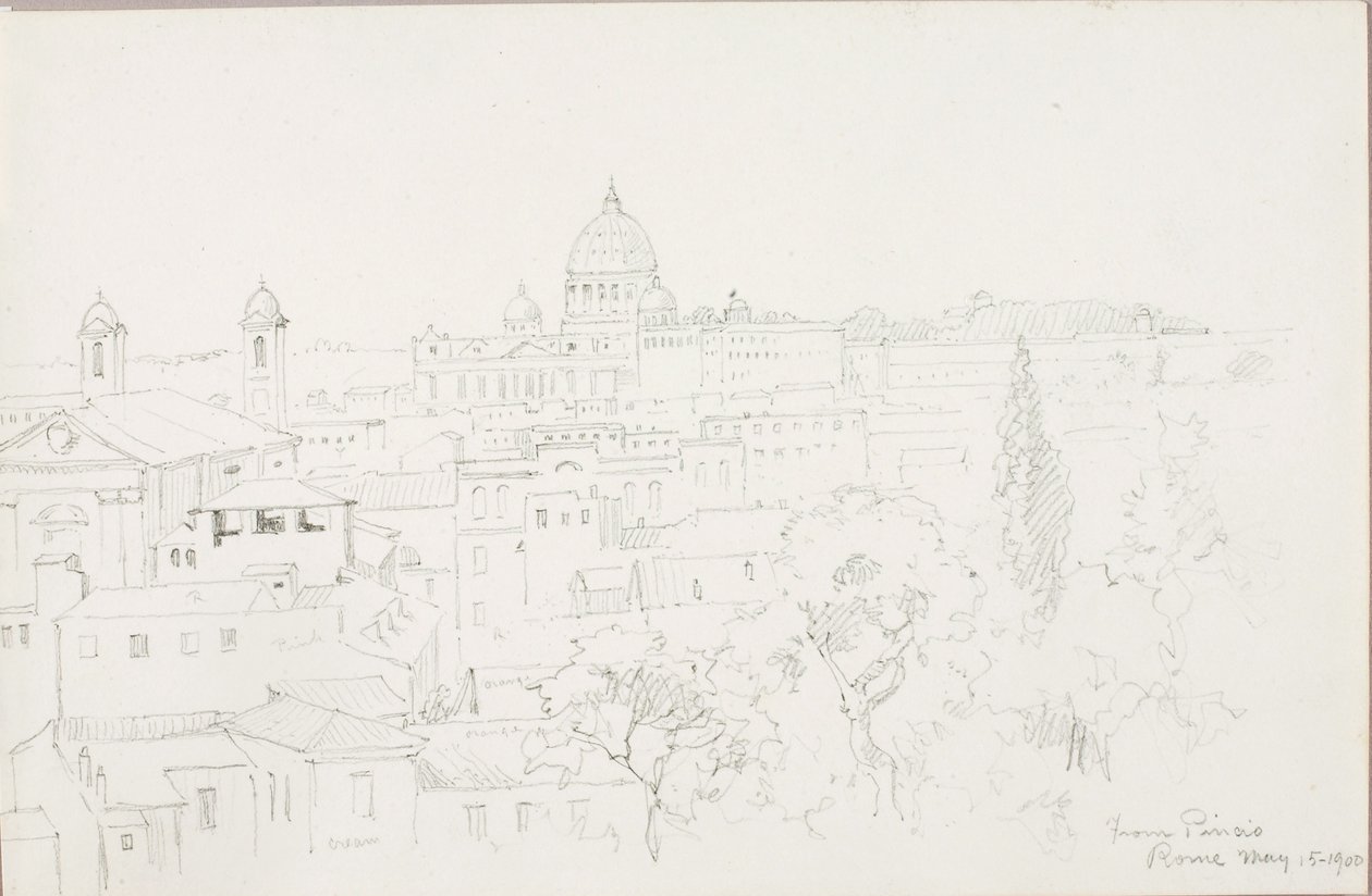 Pincio, Róma alkotó: George Elbert Burr