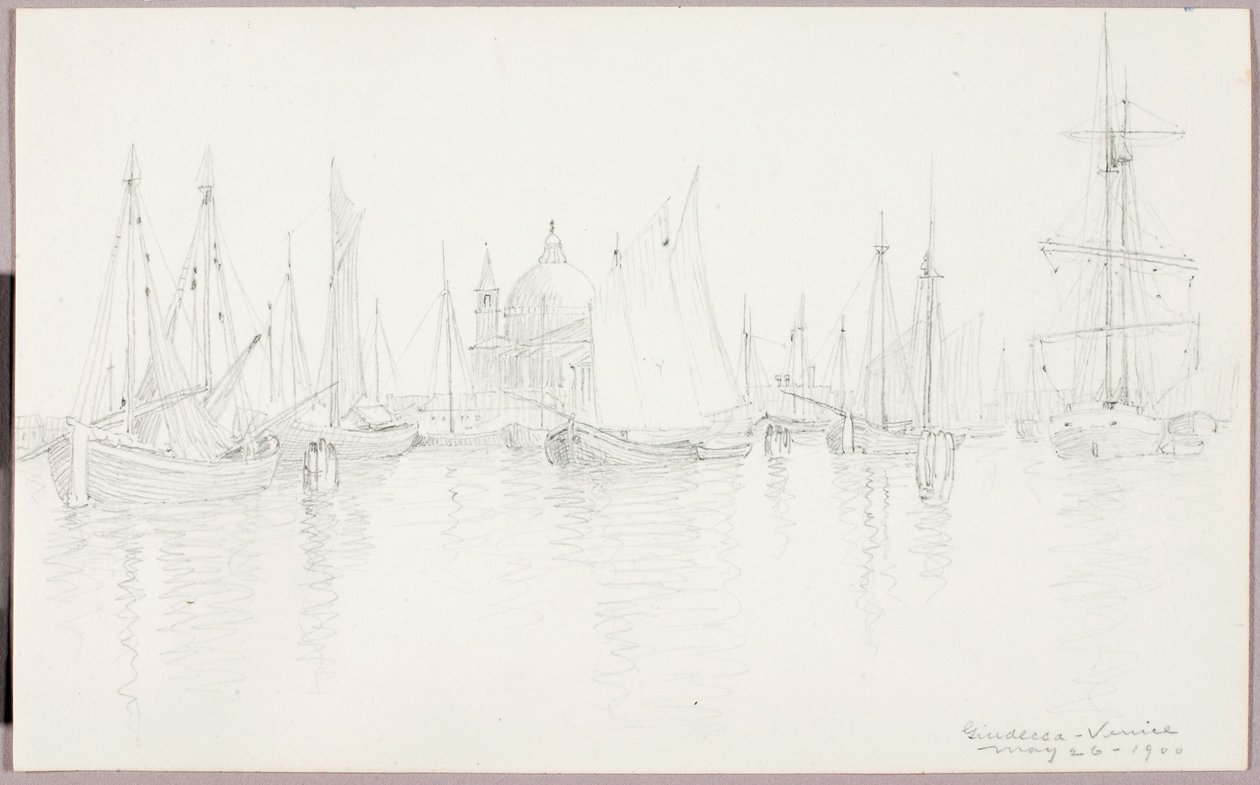Giudecca--Velence alkotó: George Elbert Burr