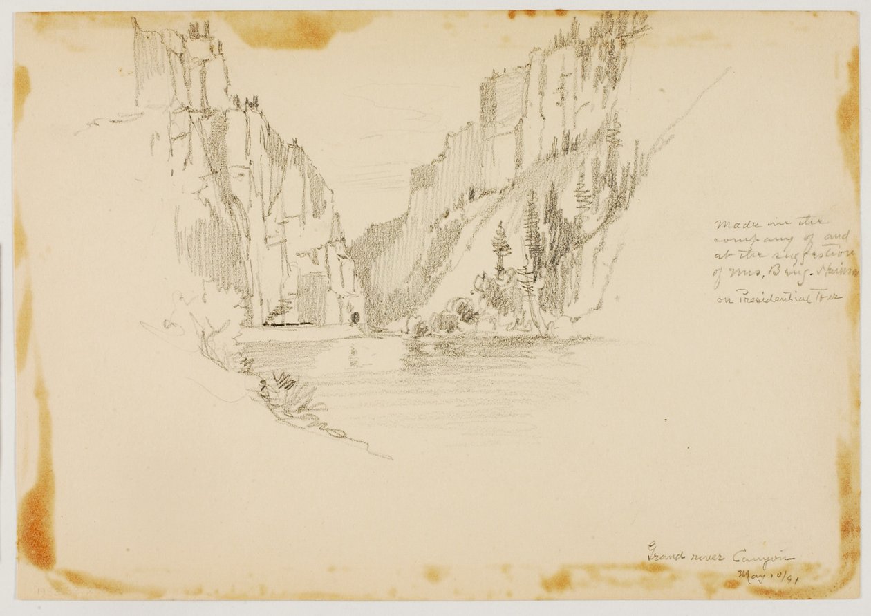 Grand River Canyon/Glenwood Springs közelében alkotó: George Elbert Burr