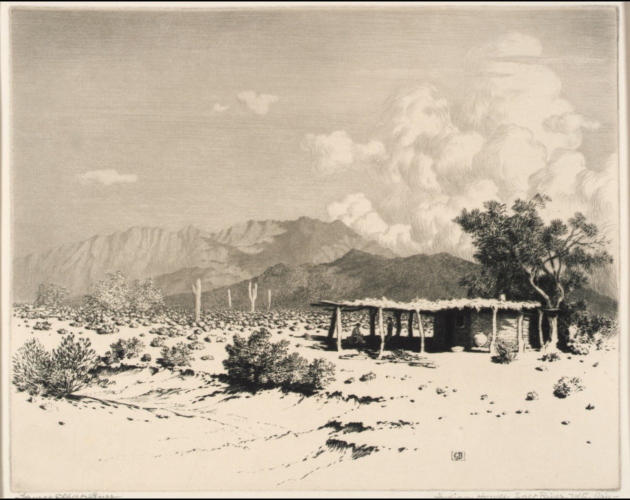 Indian Homes, Salt River-hegység, Arizona alkotó: George Elbert Burr