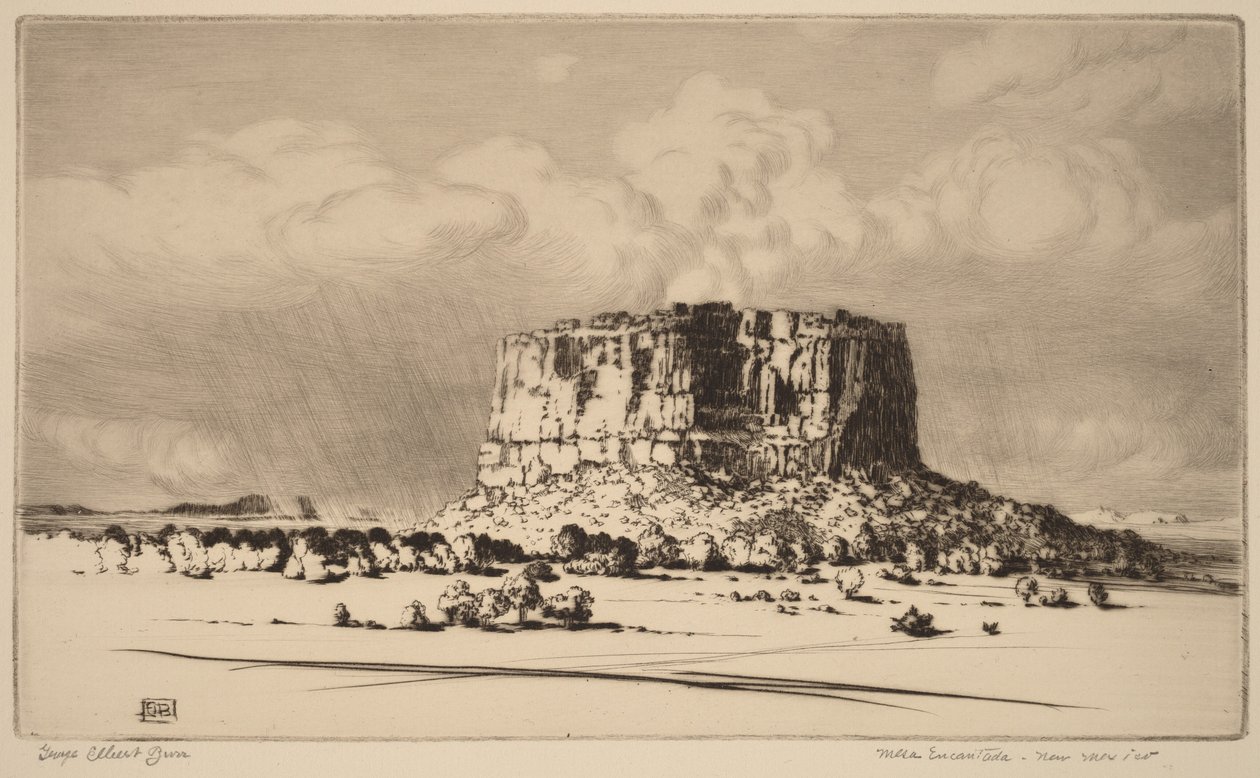 Mesa Encantada, Új-Mexikó (2. sz.) alkotó: George Elbert Burr